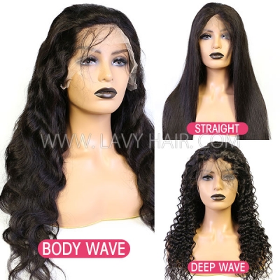 130% Density Full Lace Wigs Human Hair Natural Color(ST/BW/LW/DW/DC/IC/NW))