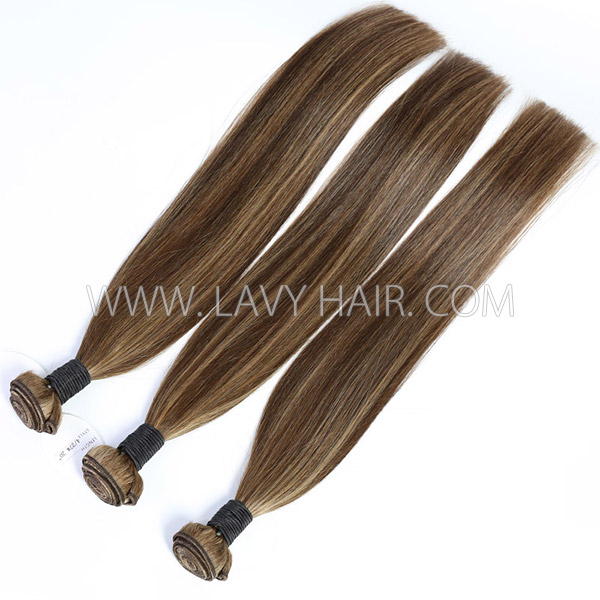 Highlight P4/27 Color Straight&Body wave&Deep wave Virgin Human hair extensions Brazilian Peruvian Malaysian Indian European Cambodian Burmese