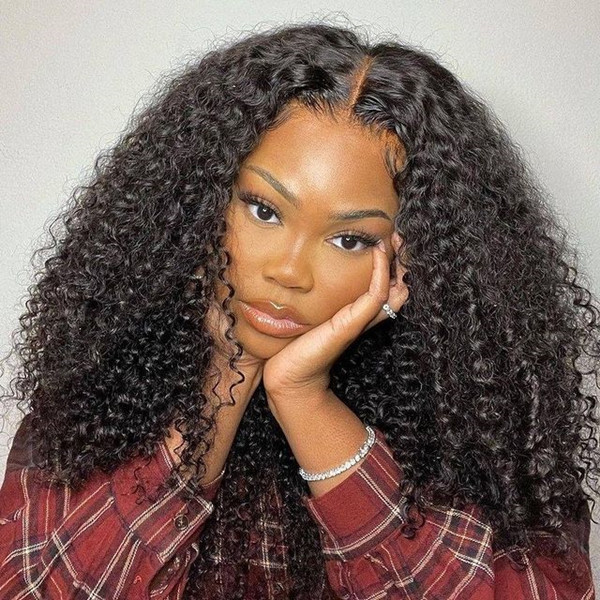 (All Texture Link)  150% Density 13*4 & 13*6 Full Frontal Wig Preplucked Human Virgin Hair Wear Go Glueless Wig Transparent Lace