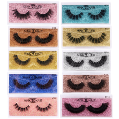 1 Pair 3D Mink Eyelashes MT Series (10 size choices ,leave message or by random)