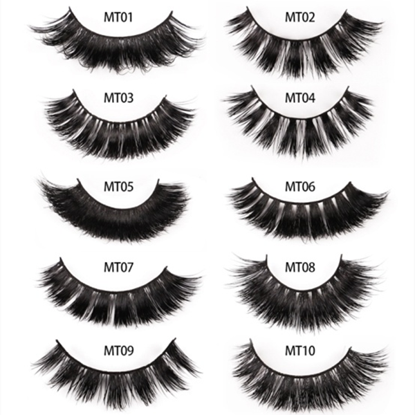 1 Pair 3D Mink Eyelashes MT Series (10 size choices ,leave message or by random)