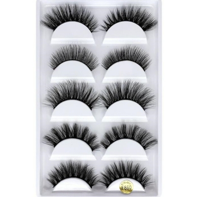 5 Pair one Set 3D Mink Hair False Eyelashes F/G Series (6 size choices ,leave message or by random)
