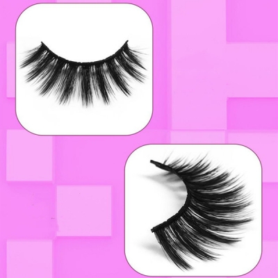 12 Pairs A Set False Mink Eyelashes Wispy Makeup Beauty Eyelash