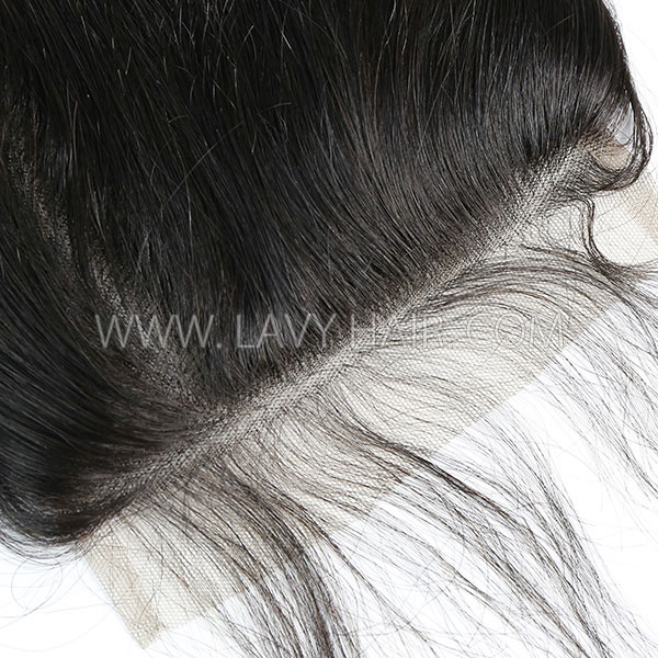 Lace top closure 5*5" Straight Hair Human hair medium brown Swiss lace