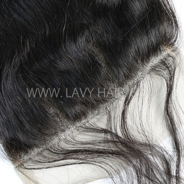 Lace top closure 5*5" Loose wave Human hair medium brown Swiss lace