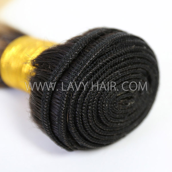 Ombre 1B/ 613 Superior Grade 1 bundle Straight&Bodywave Hair Extensions Brazilian Peruvian Malaysian Indian European Cambodian Burmese Mongolian