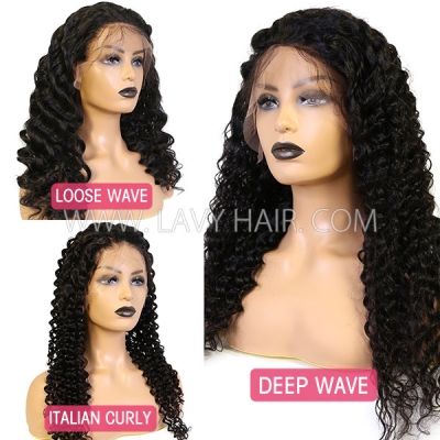 Stock Clearance Lace Closure Wigs 130% Density Human Virgin Hair (ST/BW/DW/LW/NW/DC/IC))