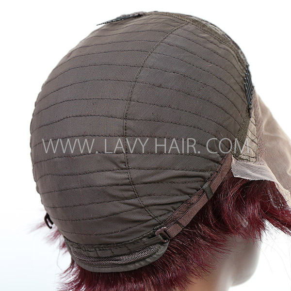 Sassoon Pixie Cut T Part 150% Density Lace Frontal Short Bob Wig Colorful Human Virgin Hair Cheap Wig