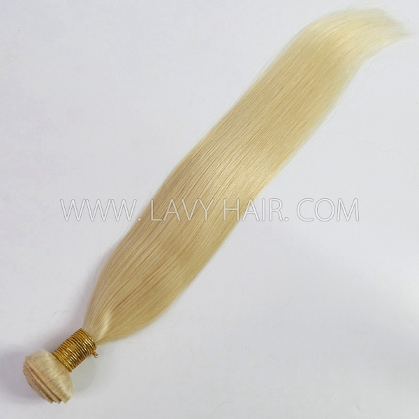 Color 22 Blonde Straight Hair Human Virgin Hair 1 Bundle