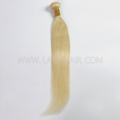 Color 22 Blonde Straight Hair Human Virgin Hair 1 Bundle