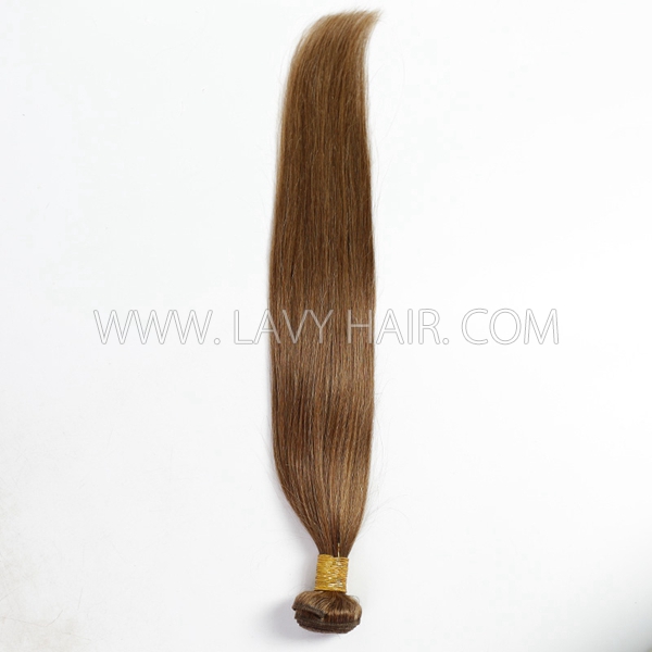 Color 6 Straight Hair Human Virgin Hair 1 Bundle