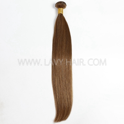 Color 6 Straight Hair Human Virgin Hair 1 Bundle