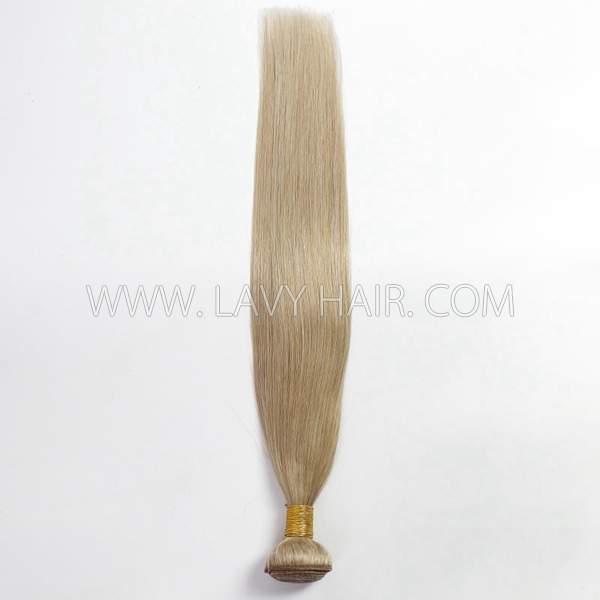 Color 18 Blonde Straight Hair Human Virgin Hair 1 Bundle