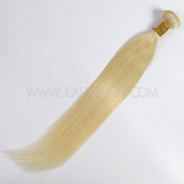 Color 22 Blonde Straight Hair Human Virgin Hair 1 Bundle