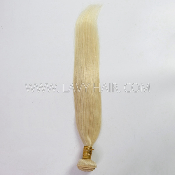 Color 22 Blonde Straight Hair Human Virgin Hair 1 Bundle