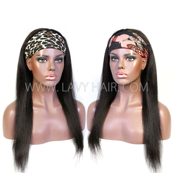 Add Baby Hair HD Lace Edge Strips Scarf Headband Wig With Adjustable Velcro 100% Human Virgin Hair Not Lace Wig