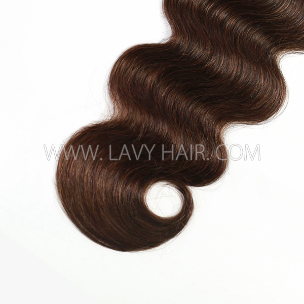 #4 Brown Color Tape In Hair Extensions Human Virgin Hair 20 pcs 50 grams