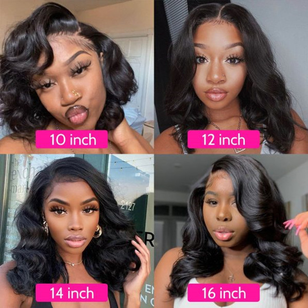 130%&180%&300% Density Body Wave Preplucked 13*4 Lace Frontal Wigs Human Hair Top Selling