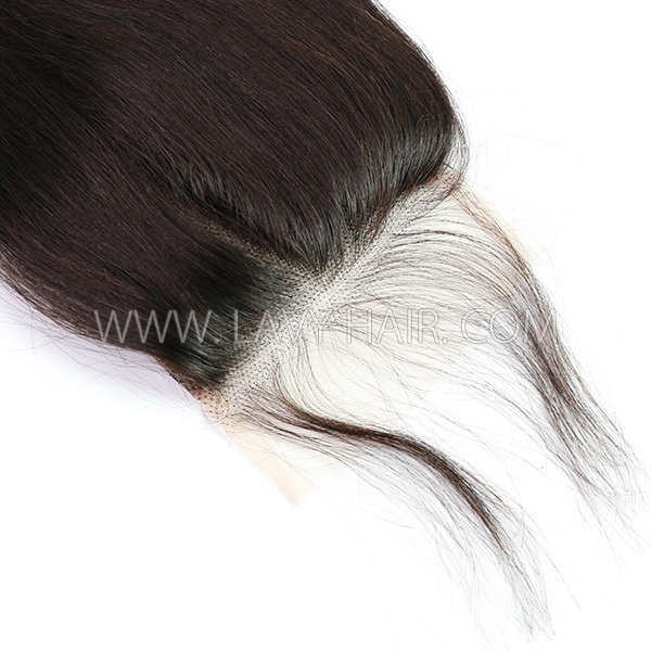 Superior Grade Clip in Lace Closure Human hair Swiss lace Preplucked Natural Hairline