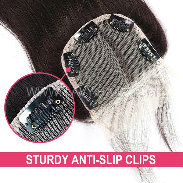 Superior Grade Clip in Lace Closure Human hair Swiss lace Preplucked Natural Hairline