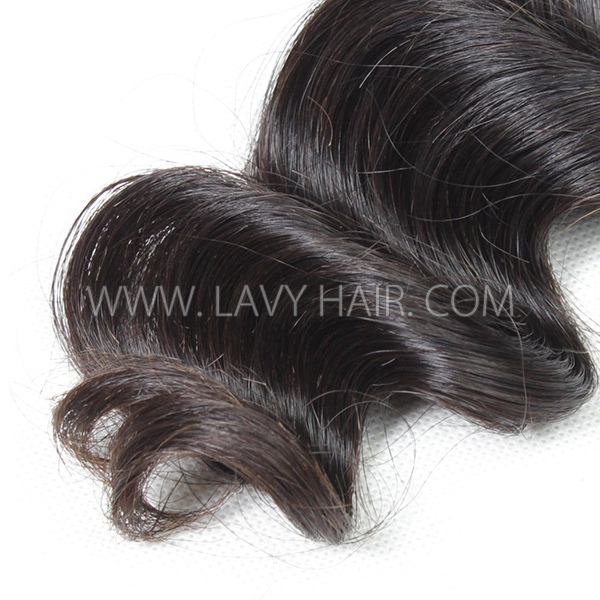 Superior Grade 1 bundle loose wave Virgin Human hair extensions Brazilian Peruvian Malaysian Indian European Cambodian Burmese Mongolian