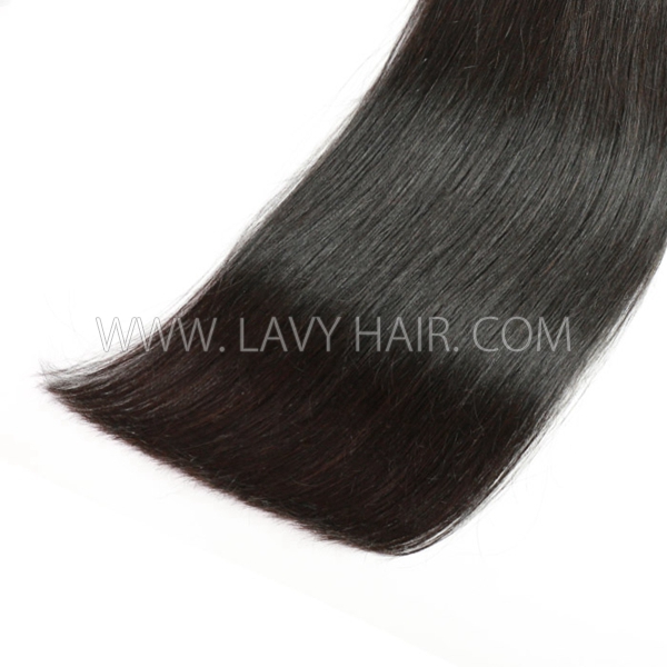 Long Strip Tape In Hair 100 grams/ 1 piece #1b Natural Color Human Hair Durable Invisible Install Extensions