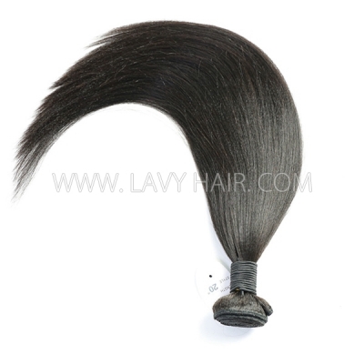 Superior Grade 1 Bundle Yaki Straight Virgin Human Hair Extensions Brazilian Peruvian Malaysian Indian European Cambodian Burmese Mongolian