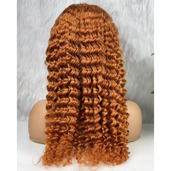 (All Texture Link) Color 30 180% Density Preplucked Lace Frontal Wigs Straight Human hair Wear Go