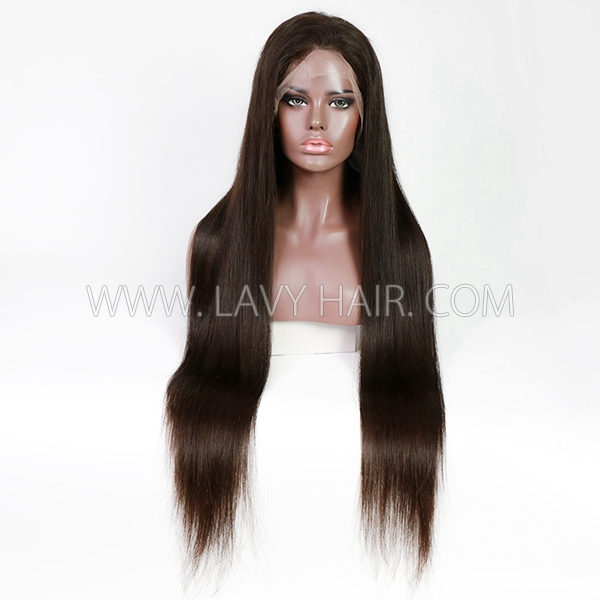 130% Density Full Lace Wigs Straight Hair Human Hair Swiss Transparent Lace