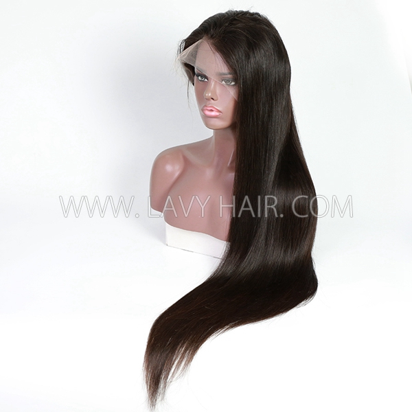 130% Density Full Lace Wigs Straight Hair Human Hair Swiss Transparent Lace