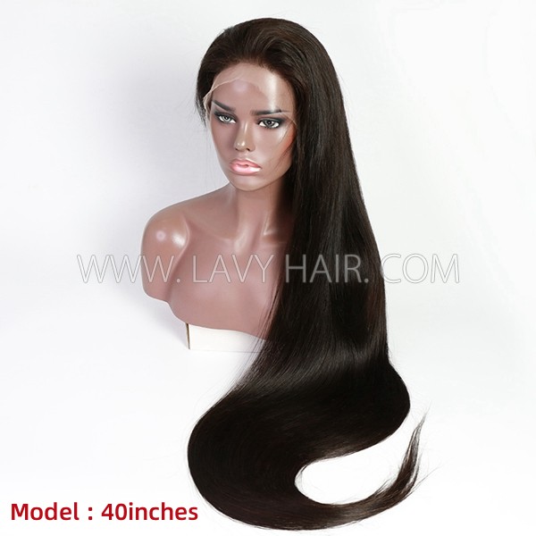 (All Texture Link) Undetectable HD Lace Full Lace Wigs Invisible Melted Edge 130% Density Human Hair Natural Color