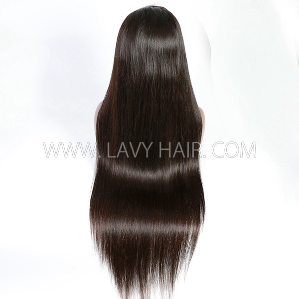 130% Density Full Lace Wigs Straight Hair Human Hair Swiss Transparent Lace