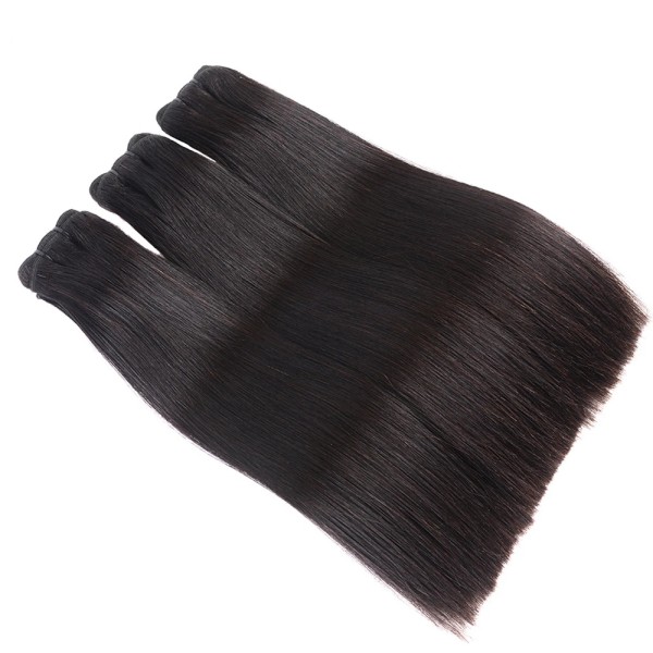 Super Double Drawn Bone Straight (Same Full From Top To Tip) Virgin Human Hair Extensions 105 Grams/1 Bundle Brazilian Hair