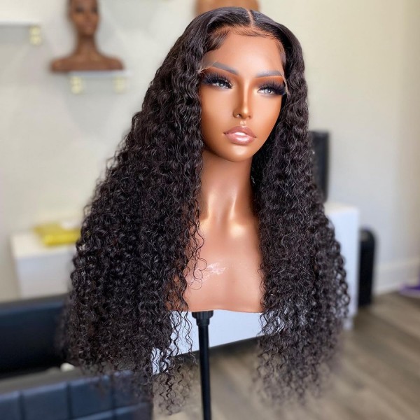 (All Texture Link) Glueless Wear Go Pre Bleached Tiny Knot HD Lace 6*6 Lace Closure Wig 100% Human Hair 150% and 200% Density