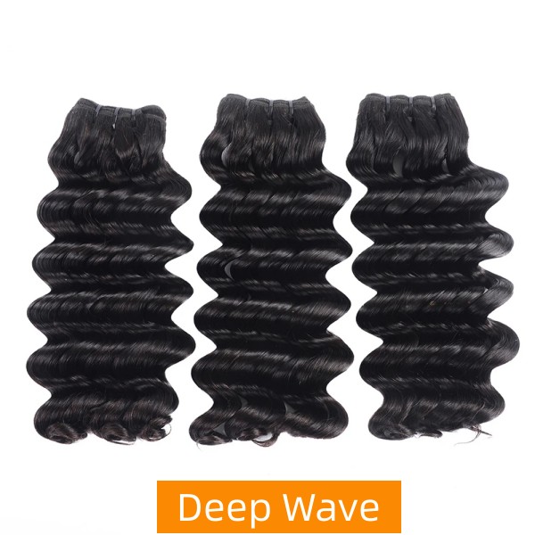 Super Double Drawn Funmi Texture Choice (Same Full From Top To Tip) 105 Grams/1 Bundle Virgin Human hair extensions Brazilian