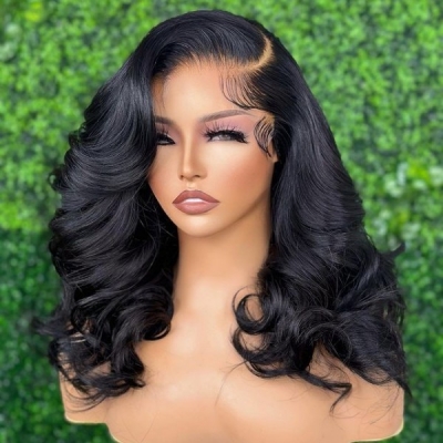 (All Texture Link Double Drawn) 4*4 5*5 13*4 13*6 HD Lace Wig Glueless Wear Go  200% Density 100% Human Hair Preplucked Prebleached with Tiny Knot