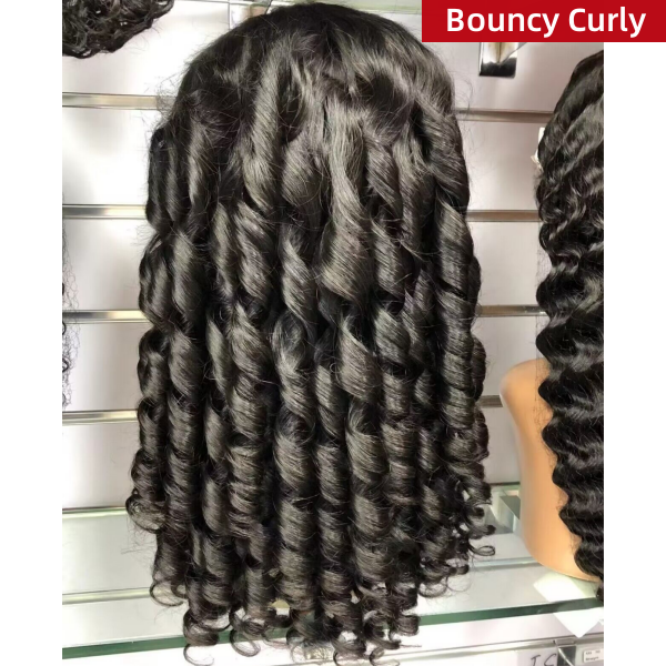 (All Texture Link Double Drawn) 4*4 5*5 13*4 13*6 HD Lace Wig Glueless Wear Go  200% Density 100% Human Hair Preplucked Prebleached with Tiny Knot