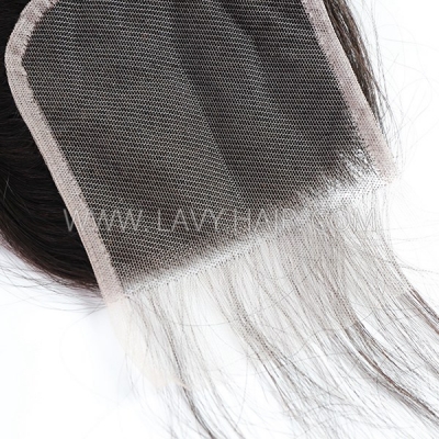 Regular Grade Lace closure Frontal 4*4 5*5 13*4 Transparent Swiss lace Human hair