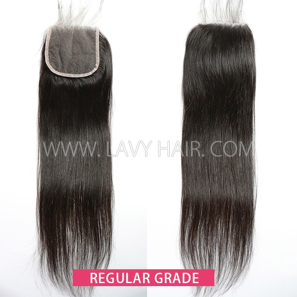 Regular Grade Lace closure Frontal 4*4 5*5 13*4 Transparent Swiss lace Human hair