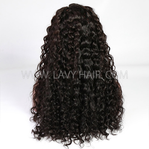 (All Texture Link) Double Drawn 100% Human Hair Pre Plucked 150% Density Sewing Wigs With Elastic Band Wear Go