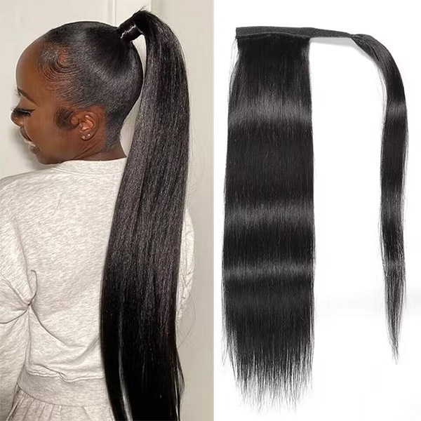 Wrap Around &Drawstring & Big Strip Wrap Ponytail Clip-in  Advanced Grade 12A Human Virgin Hair Straight/Wavy/Curly