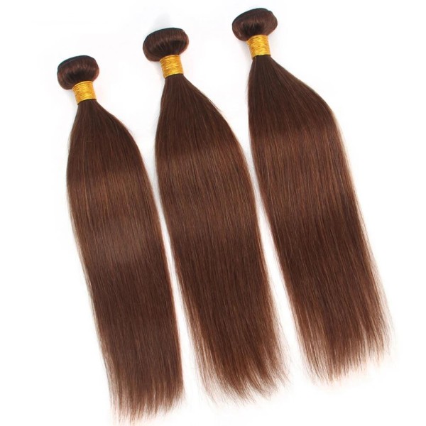 Chocolate Brown Color #2 #4 #6 #8 Straight Hair Human Virgin Hair 1 Bundle