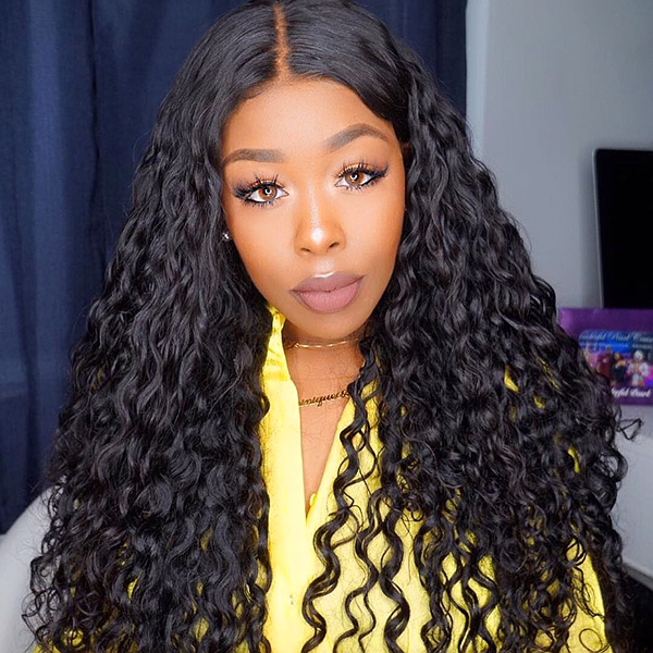 130%&180%&300% Density Natural Wave 13*4 Lace Frontal Wigs Human Hair