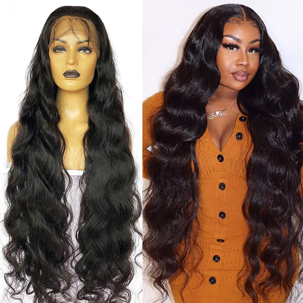 130%&180%&300% Density Body Wave Preplucked 13*4 Lace Frontal Wigs Human Hair Top Selling