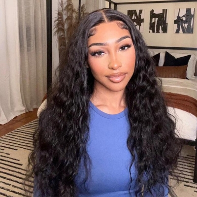 130%&180%&300% Density Natural Wave 13*4 Lace Frontal Wigs Human Hair