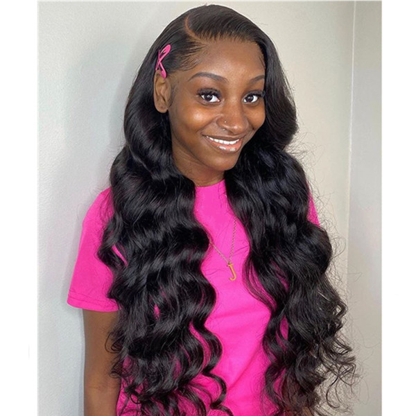 130%&180%&300% Density Body Wave Preplucked 13*4 Lace Frontal Wigs Human Hair Top Selling