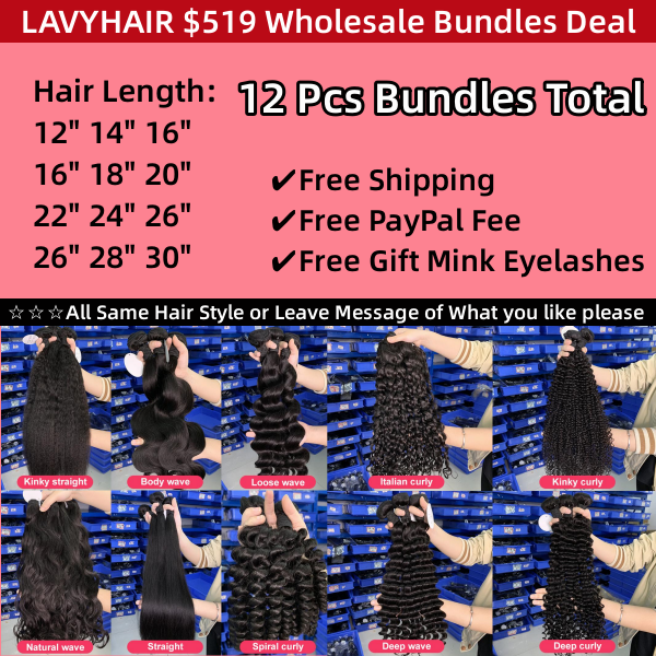 Wholesale Bundles Deal $353+Deal $490+Deal $519+Deal 800$ Free Shipping Superior Grade Human Virgin Hair Top Quality Bundles Full Stock Ready to Ship