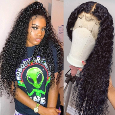 Deep Curly 200% Density Pre Plucked HD Lace 4×4 5×5 13×4 13×6 Full Frontal Wigs 100% Human Hair Summer Hot Sale Curl