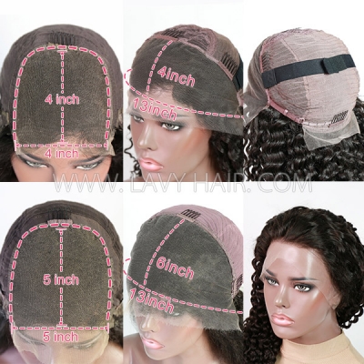 Natural Wave 200% Density HD Lace 4×4 5×5 13×4 13×6 Full Frontal Wigs Preplucked Natural Hairline With Baby Hair Melted Invisible Lace