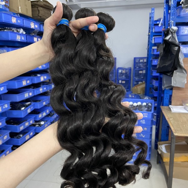 (All Texture Link)Lavy Hair 14A Top Grade Malaysian Raw Hair Blue Band Smooth Soft Cuticle Aligned Unprocessed Bundle  ( Peruvian Indian Hair)